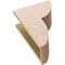 Ekena Millwork 6"W x 12"D x 18"H Classic Crestline Rough Cedar Woodgrain TimberThane Corbel, Primed Tan CORUR06X12X18CRERCPR - alternate 2